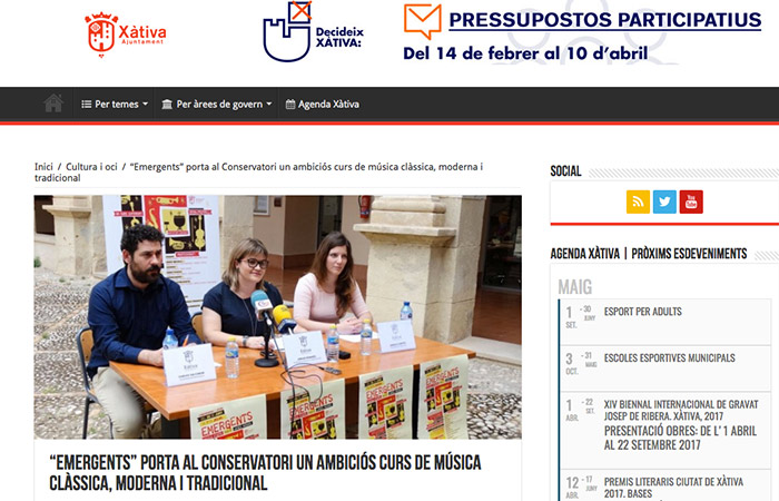 Emergents al Blog de l’Ajuntament de Xàtiva
