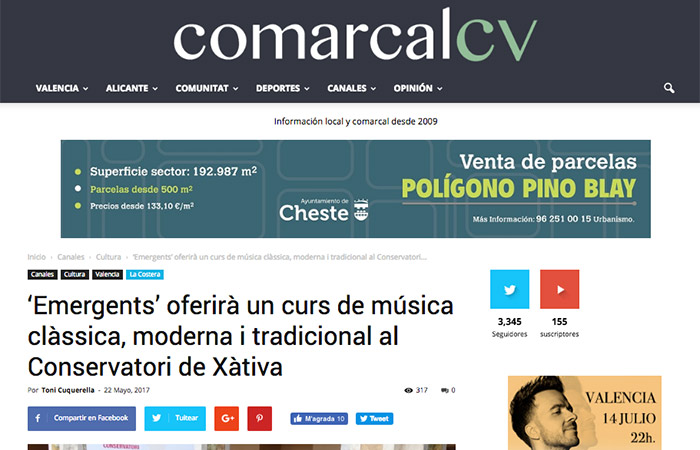 Notícia d’Emergents a Comarcal CV