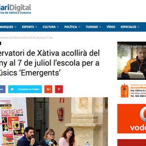 La roda de premsa al Diari Digital