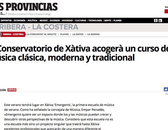 Presentació d’Emergents a Las Provincias