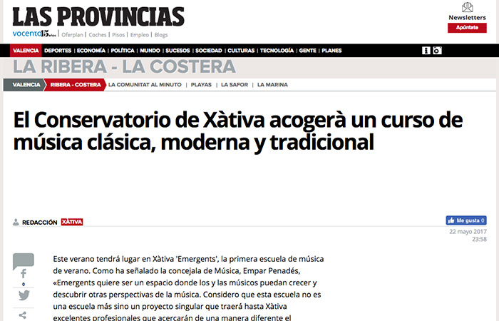 Presentació d’Emergents a Las Provincias