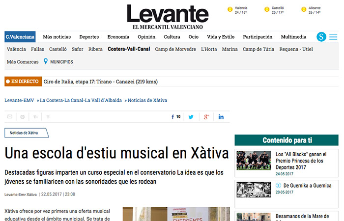 El Levante es fa ressò d’Emergents